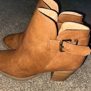 Genuine leather ankle boots
